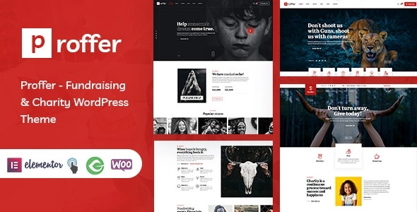 Proffer Fundraising & Charity Wordpress Theme 1.0