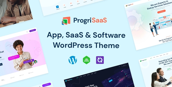 Progrisaas Creative Landing Page Wordpress Theme 1.0.0