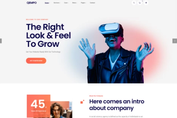 Qempo Digital Agency Services Wordpress Theme 1.2.5