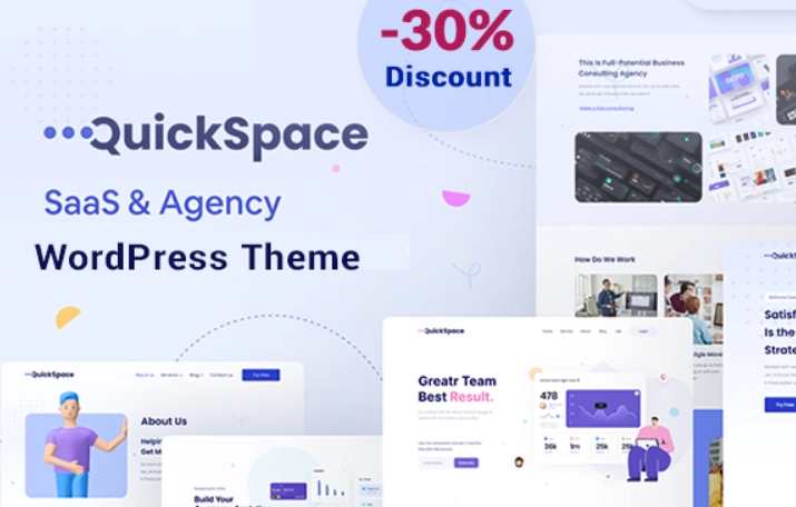 Quickspace Saas And Agency Wordpress Theme 1.0.0