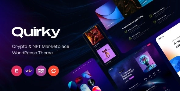 Quirky Nft, Token & Blockchain Wcfm Marketplace Wordpress Theme 1.0