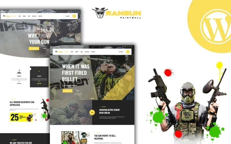 Rangun Paintball And Extreme Sports Wordpress Theme 1.0.0