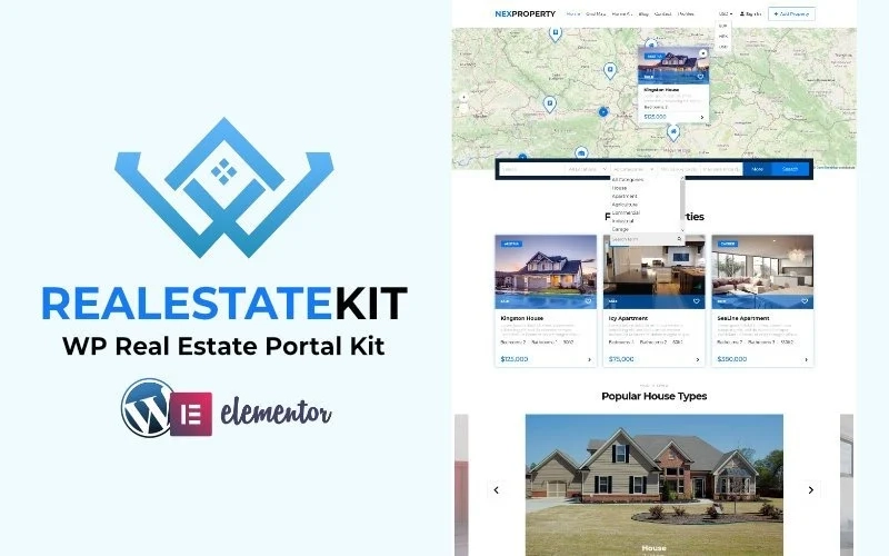 Real Estate Directory Kit Free For Wordpress Wordpress Theme 1.0.6