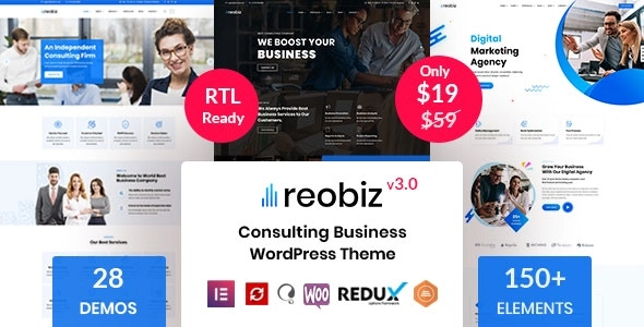 Reobiz Consulting Business Wordpress Theme 4.9.6