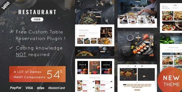 Restaurant Food Wordpress Theme 1.6