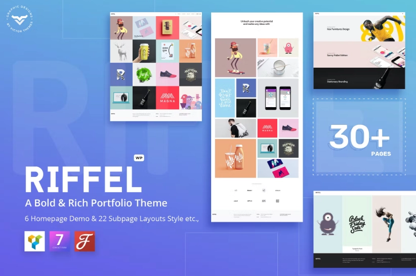 Riffel A Bold & Rich Portfolio Theme 1.7.4