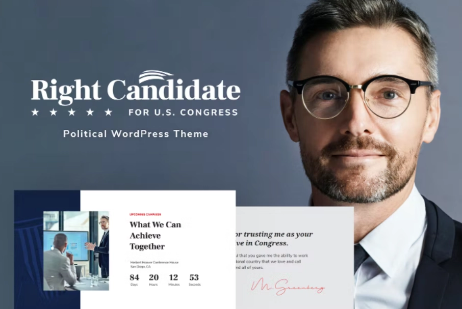 Right Candidate Political Wordpress Theme 1.0.6