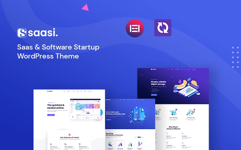 Saasi Saas & Software Startup Wordpress Theme 1.0