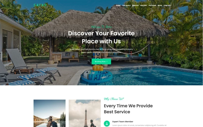 Safar Tour And Travel Agency Wordpress Theme 1.0.0