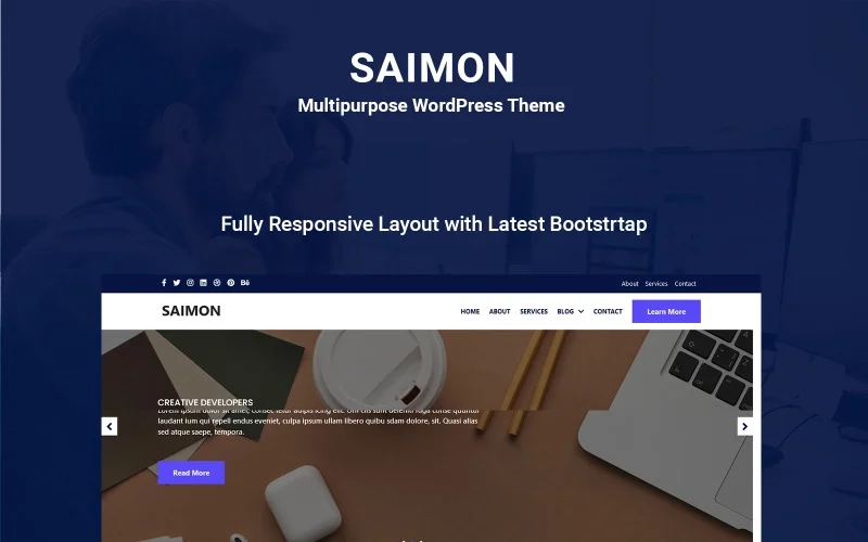 Saimon Multipurpose Wordpress Theme 1.0