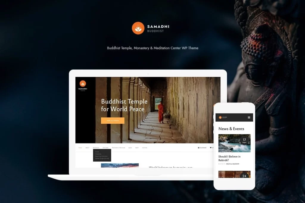 Samadhi | Oriental Buddhist Temple WordPress Theme 1.0.7