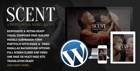 Scent Model Agency Wordpress Theme 3.4.3