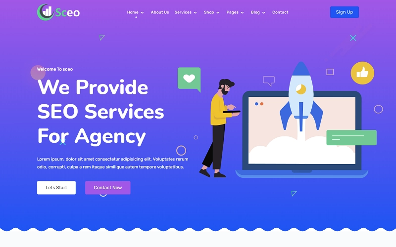 Sceo Seo And Digital Marketing Agency Wordpress Theme 1.0.0