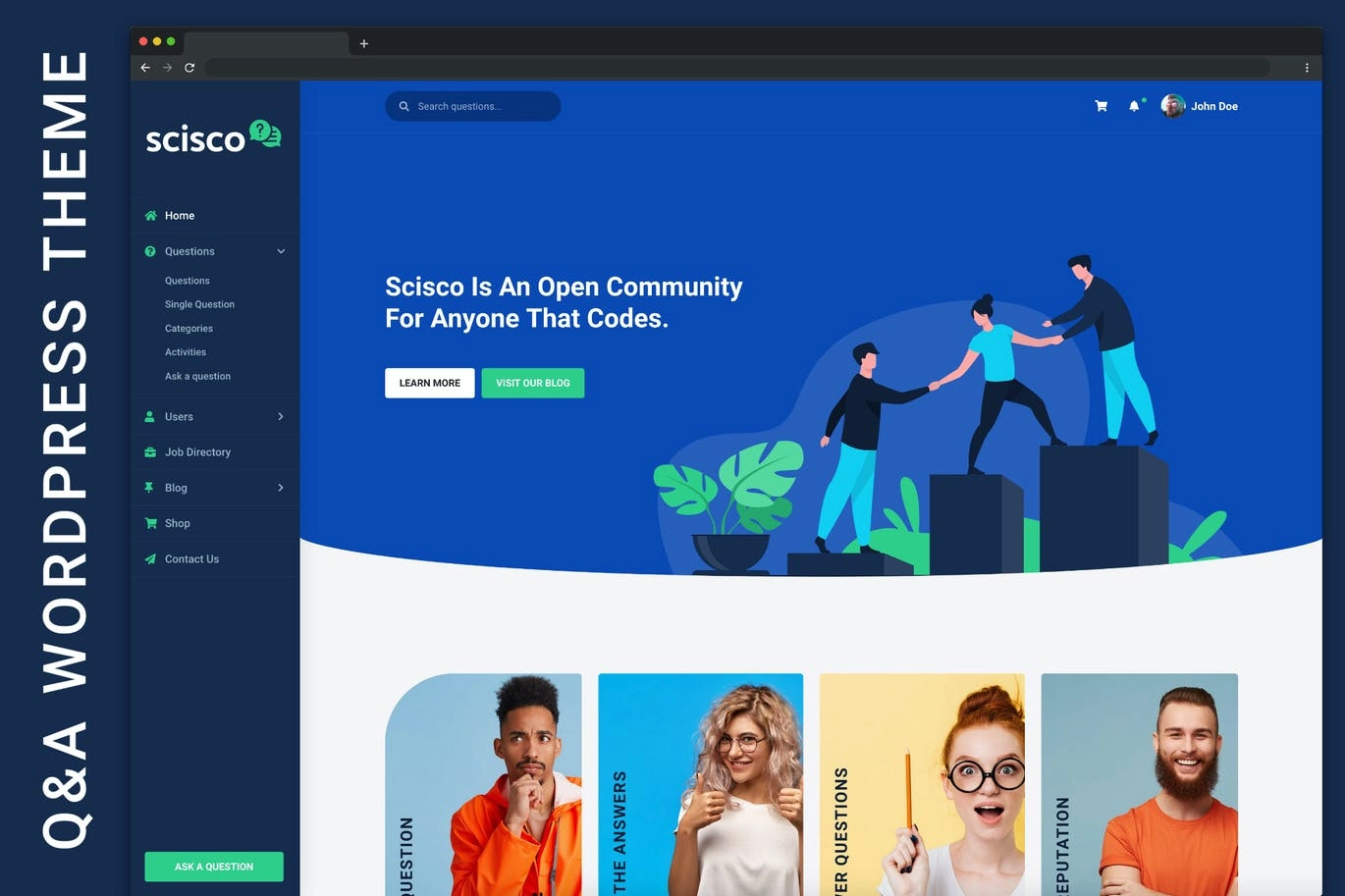 Scisco Questions And Answers Wordpress Theme 1.5.1
