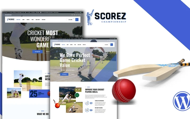 Scorez Cricket Wordpress Theme 1.4.4