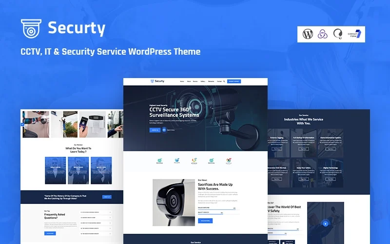 Securty Cctv, It And Security Service Responsive Wordpress Theme 1.0.0