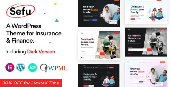 Sefu Insurance & Finance Wordpress Theme 1.0