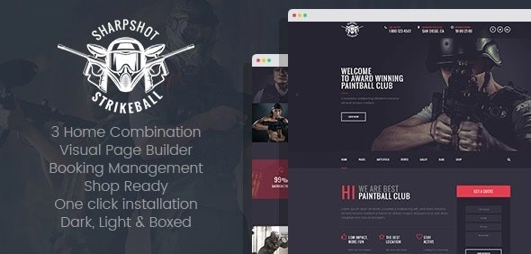 Sharpshot Responsive Wordpress Theme 1.0