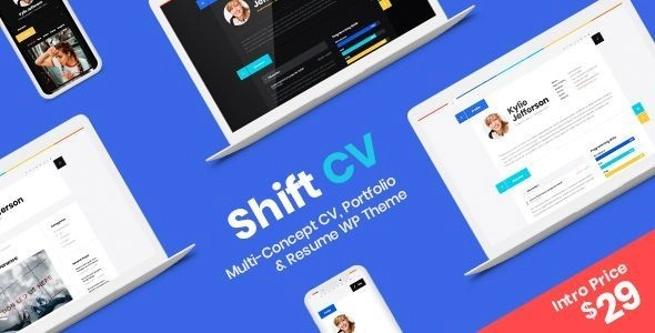 Shiftcv Blog Resume Portfolio Wordpress 3.0.7