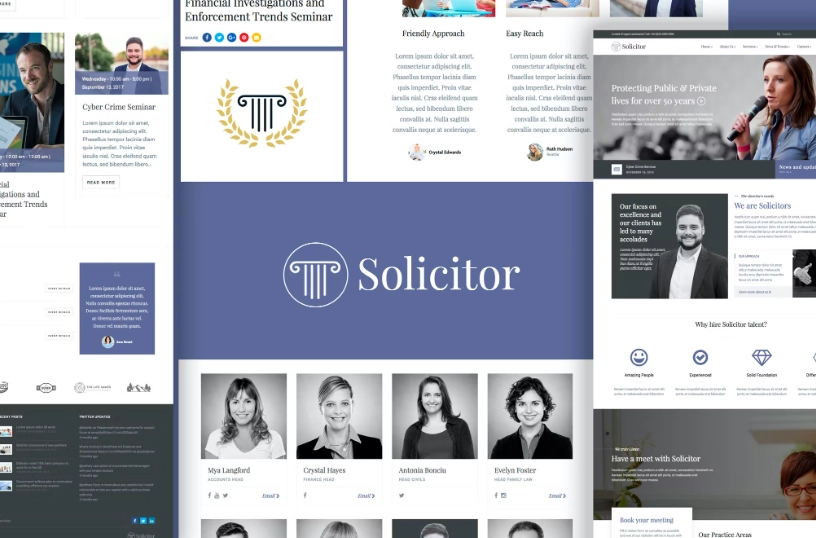 Solicitor Law Business Responsive Wordpress Theme 2.3