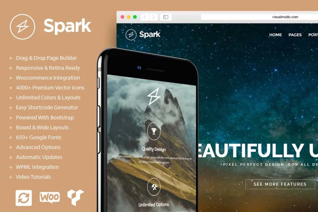 Spark – Drag & Drop WordPress Theme 5.3.6