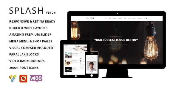 Splash Multipurpose Wordpress Theme 3.2