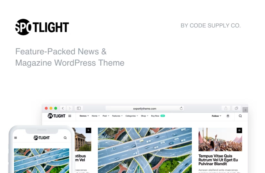 Spotlight Fast News & Magazine Wordpress Theme 1.7.2