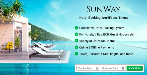 Sunway Hotel Booking Wordpress Theme 5.4