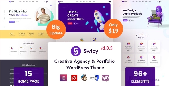 Swipy Creative Agency Wordpress Theme 1.0.5