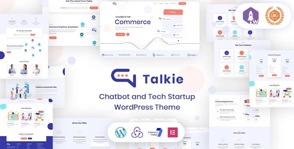 Talkie Chatbot And Tech Startup Wordpress Theme 1.2