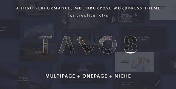 Talos Creative Multipurpose Wordpress Theme 1.3.3