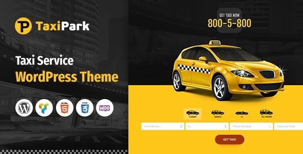 Taxipark Taxi Cab Service Company Wordpress Theme 1.5.9