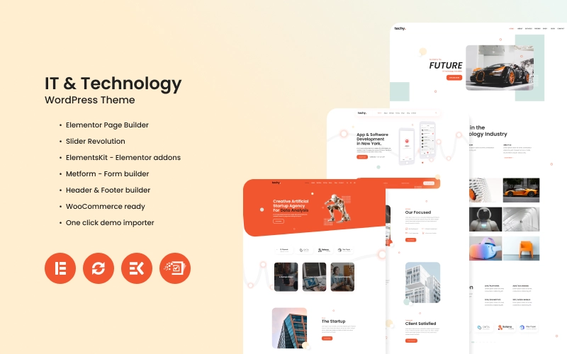 Techy Multipurpose It & Technology Wordpress Theme 1.0.2