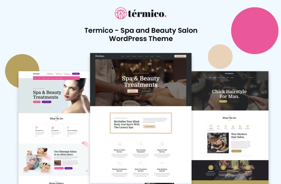 Termico Spa And Beauty Salon Wordpress Theme 1.0.9