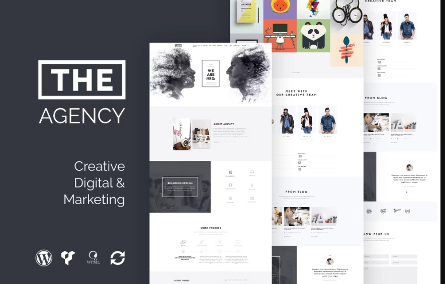 The Agency Creative One Page Agency Wp Theme 1.9