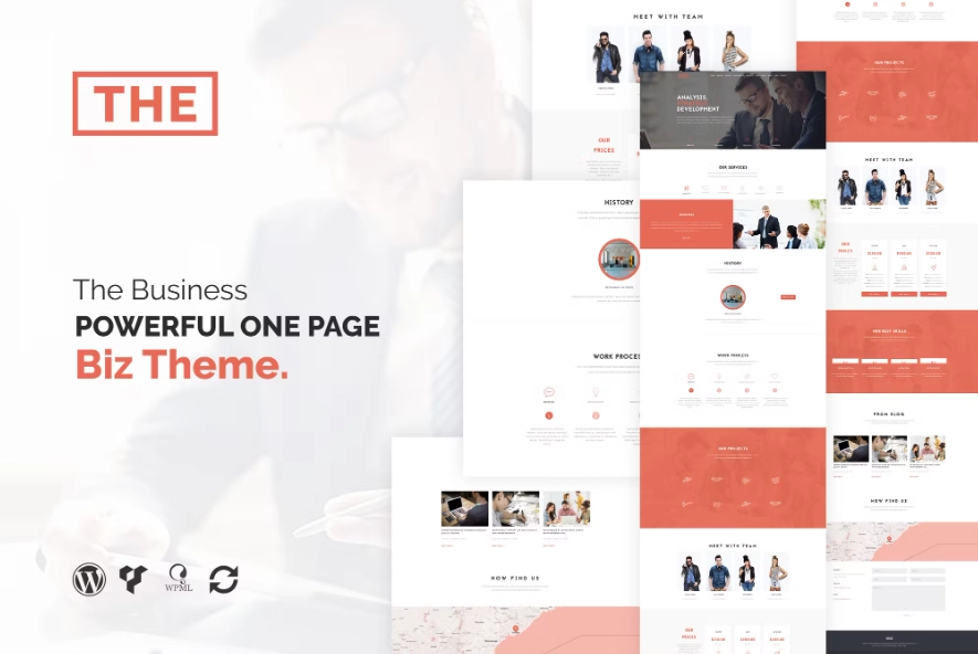 The Business Powerful One Page Biz Wp Theme 1.6.1