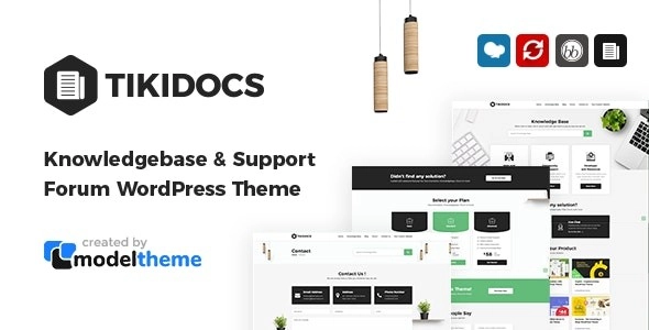 Tikidocs Knowledgebase & Support Forum Wordpress Theme + Rtl 2.1