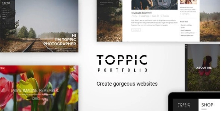 Toppic Portfolio Photography Theme 4.1.5