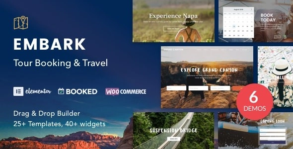 Tour Booking & Travel Wordpress Theme Embark 1.4.2