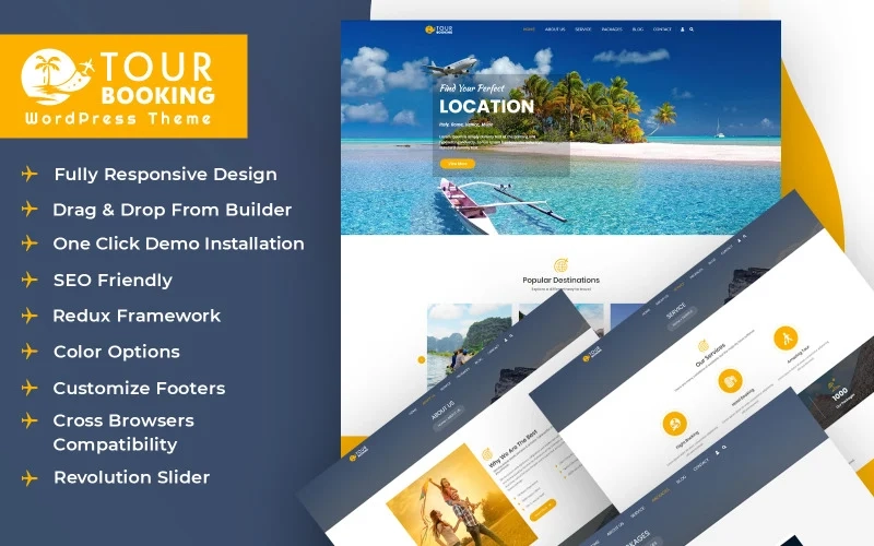 Tour Booking Wordpress Theme 1.0.0
