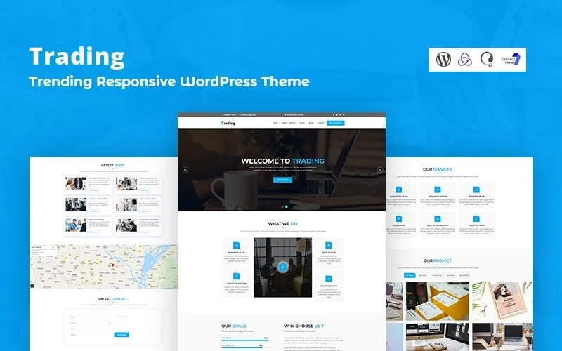 Trading Trending Business Wordpress Responsive Theme. Wordpress Theme 1.0.0