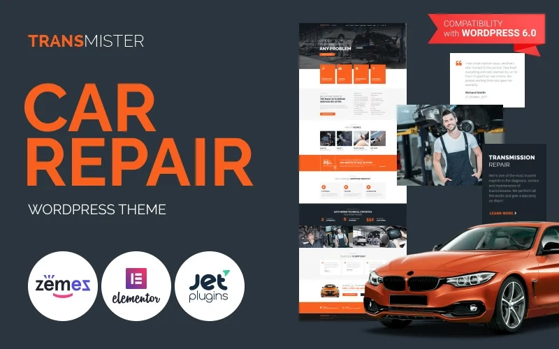 Transmitter Car Repair Wordpress Theme 1.0.1