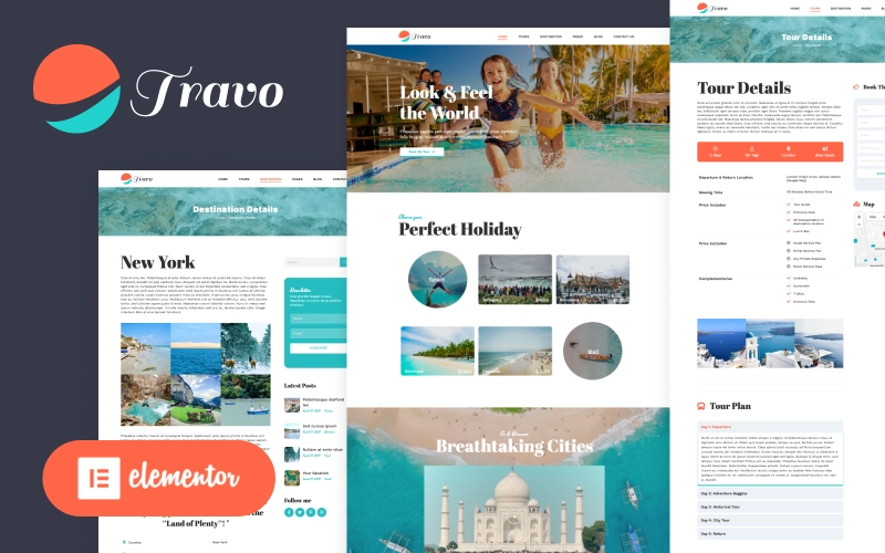 Travo Travel & Tourism Elementor Wordpress Theme Wordpress Theme 1.1.0