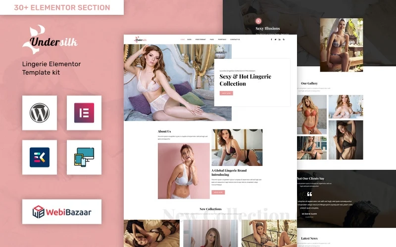 Underslik Lingerie Wordpress Theme 1.0