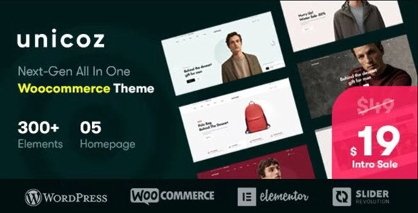 Unicoz – Elementor Woocommerce Theme 1.0.3