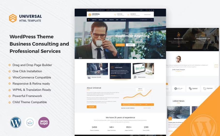 Universal Business Consulting Wordpress Theme 2.6