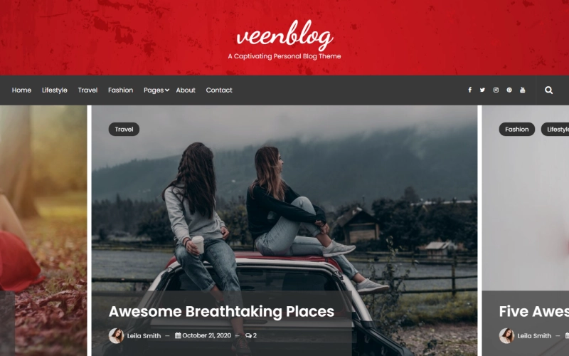 Veenblog Personal Blog Wordpress Theme 1.0