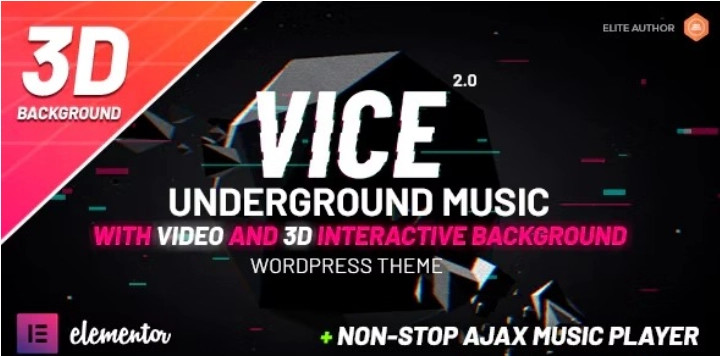 Vice: Underground Music Elementor Wordpress Theme 2.3.1