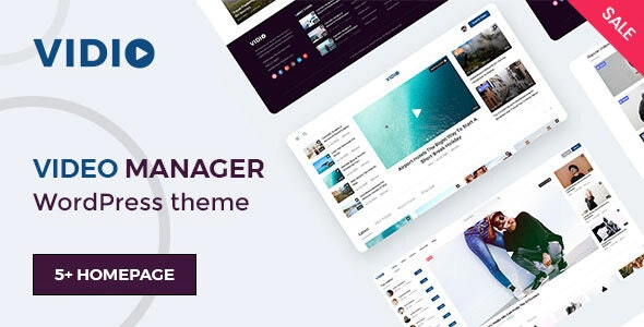 Vidio Video Manager Wordpress Theme 1.1.8