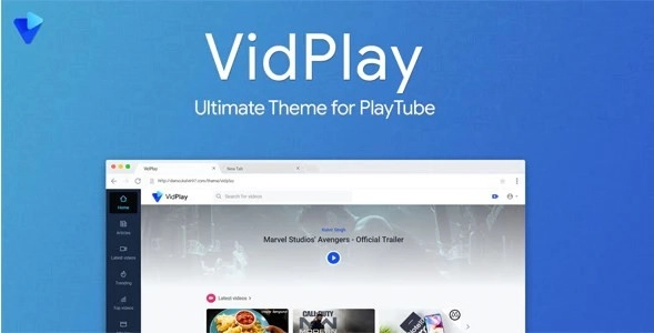Vidplay The Ultimate Playtube Theme 2.2.7